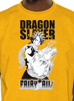 Manga - Manhwa - Fairy Tail - T-shirt Dragon Slayer Jaune - Nekowear
