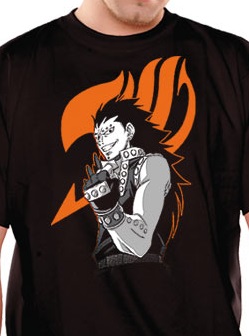 manga - Fairy Tail - T-shirt Gajil Noir - Nekowear
