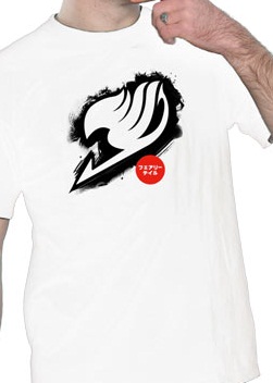 manga - Fairy Tail -  T-shirt Logo Blanc - Nekowear