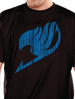 manga - Fairy Tail - T-shirt Logo Bleu - Nekowear