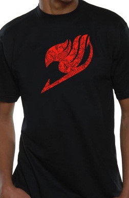 Fairy Tail - T-shirt Logo Pattern Noir - Nekowear
