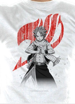 manga - Fairy Tail - T-shirt Salamender Blanc - Nekowear