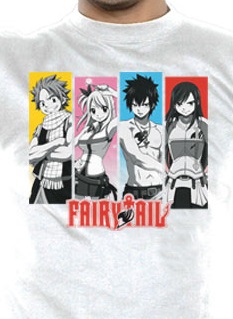 Manga - Fairy Tail - T-shirt The Team Blanc - Nekowear