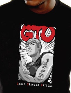 manga - GTO -  T-shirt Bad Boy Noir - Nekowear