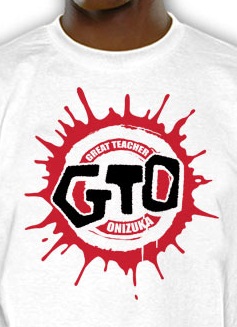 manga - GTO -  T-shirt Logo Blanc - Nekowear