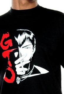 manga - GTO - T-shirt Onizuka Fume Noir - Nekowear