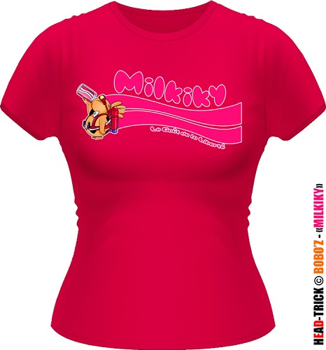 goodie - Head Trick - T-shirt Milkiky & Bobo'z Astronaute Femme