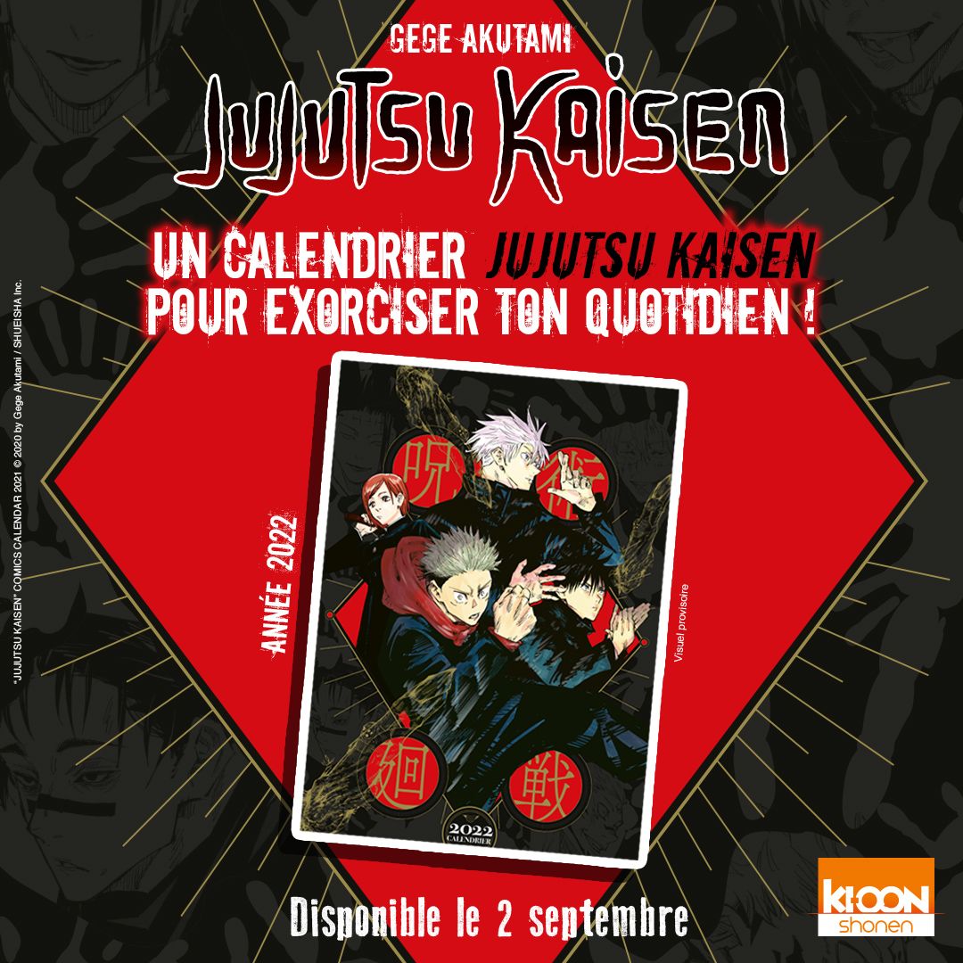 Manga - Manhwa - Jujutsu Kaisen - Calendrier 2022 - Ki-oon