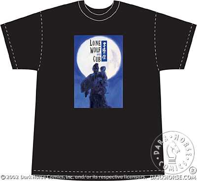 manga - Lone Wolf And Cub - T-shirt Noir Full Moon - Dark Horse