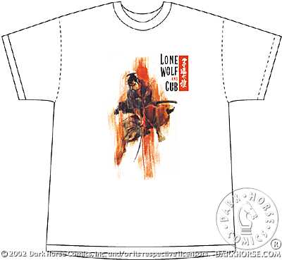manga - Lone Wolf And Cub - T-shirt Ittô Ogami Jumping - Dark Horse