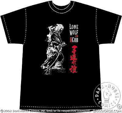 goodie - Lone Wolf And Cub - T-shirt Ogami And Daigoro Side Shot - Dark Horse