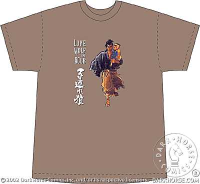 manga - Lone Wolf And Cub - T-shirt Ogami And Daigoro Walking - Dark Horse
