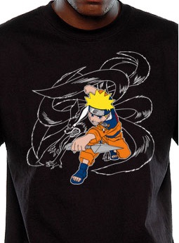 manga - Naruto - T-shirt Kyubi - Nekowear