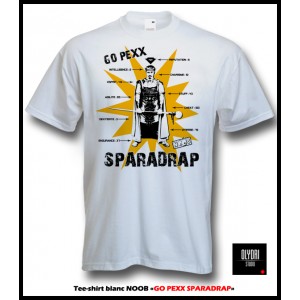 Noob - T-shirt Blanc Sparadrap