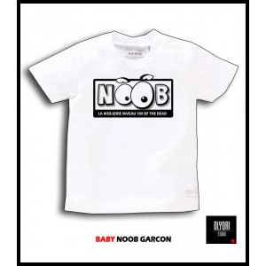 manga - Noob - T-shirt Enfant Blanc Logo