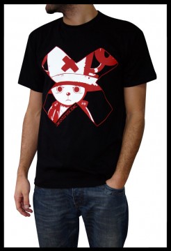 Manga - Manhwa - One Piece - T-shirt Chopper's Danger Noir Homme - ABYstyle