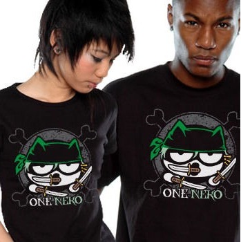 One Piece - T-shirt One Neko Zoro - Nekowear