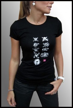 Manga - One Piece - T-shirt Pirates Noir Femme - ABYstyle