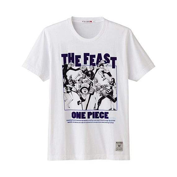 Manga - Manhwa - One Piece - T-shirt The Feast Blanc - Uniqlo