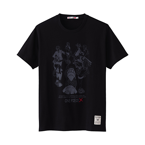 Manga - Manhwa - One Piece - T-shirt X Noir - Uniqlo
