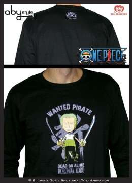 Manga - Manhwa - One Piece - T-shirt Zoro Manches Longues Noir - ABYstyle