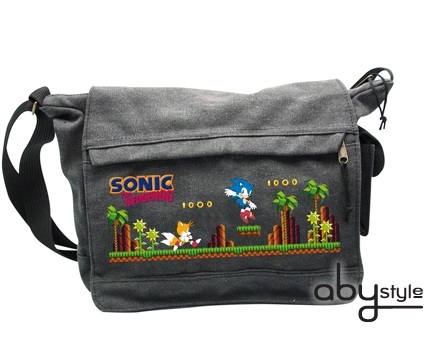 Sonic - Sac Besace Sonic Green Hills Level Grand Format - Abystyle