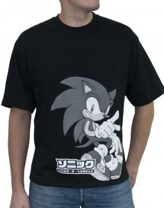 Sonic - T-shirt Japan Style Black - Abystyle