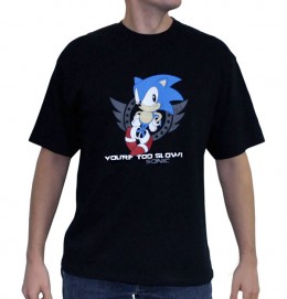 manga - Sonic - T-shirt Sonic Too Slow Homme - ABYstyle