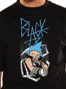 manga - Soul Eater - T-shirt Black Star - Nekowear