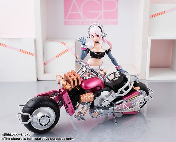 goodie - Super Sonico with Super Bike Robot - A.G.P. - Bandai