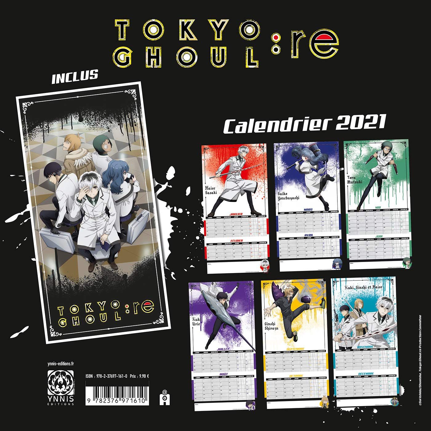 Goodie Tokyo Ghoul:Re - Calendrier 2021 - Ynnis - Manga news