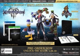 jeux video - Kingdom Hearts III - Edition Deluxe + Bring Arts Figures