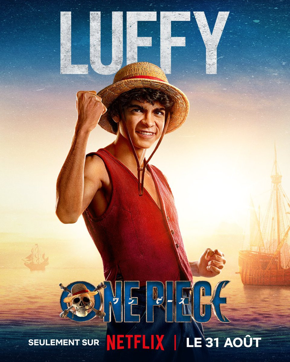 One piece netflix series live action poster luffy