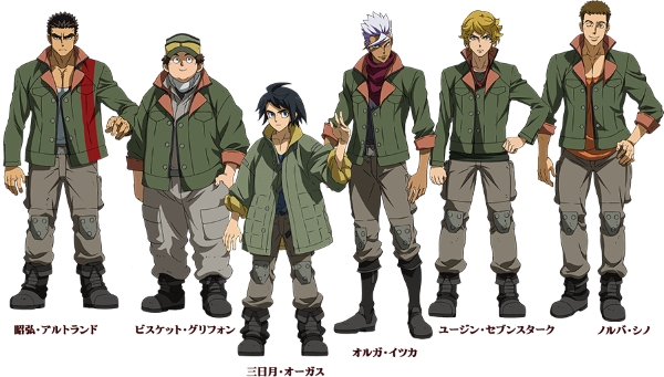 Gundam tekketsu no orphans anime import characters