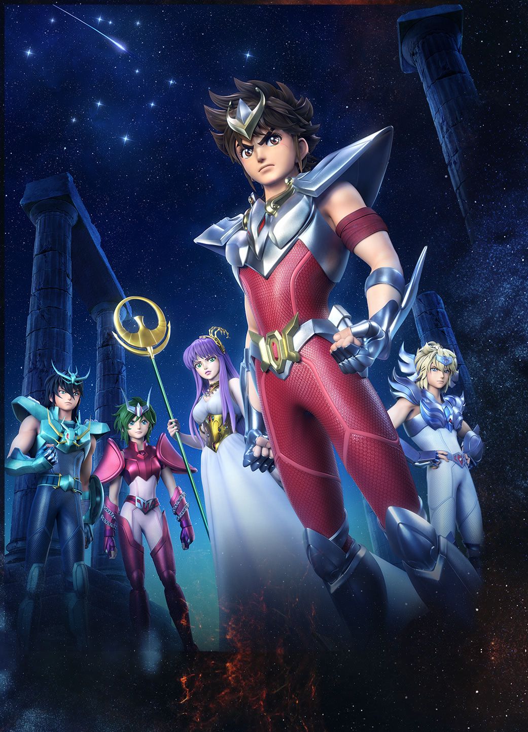 Saint seiya netflix anime visual