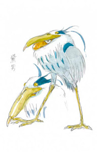 Garc_on_et_le_Heron_croquis_1