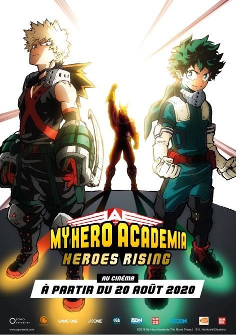 My hero academia film 2 heroes rising affiche fr