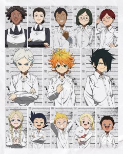 The promised neverland characters anime