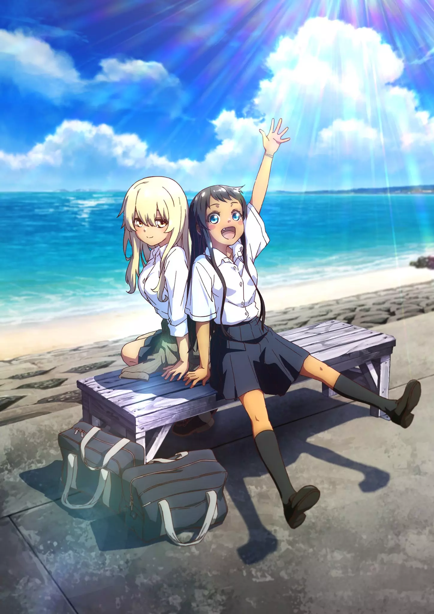 Okinawa_de_Suki_ni_Natta_Ko_ga_Hougen_Sugite_Tsura_Sugiru_anime visual 1.