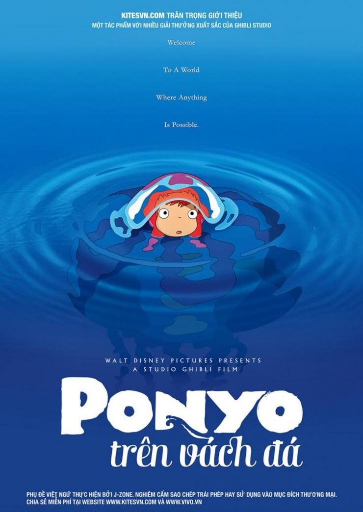 Ponyo affiche viet