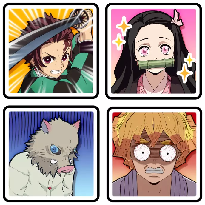 4_Stamps_Kimetsu_no_Yaiba.