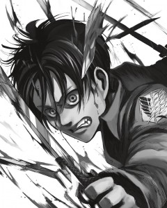 Eren jaeger character manga visual 1