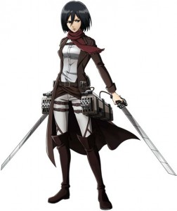 Mikasa ackerman charcater anime