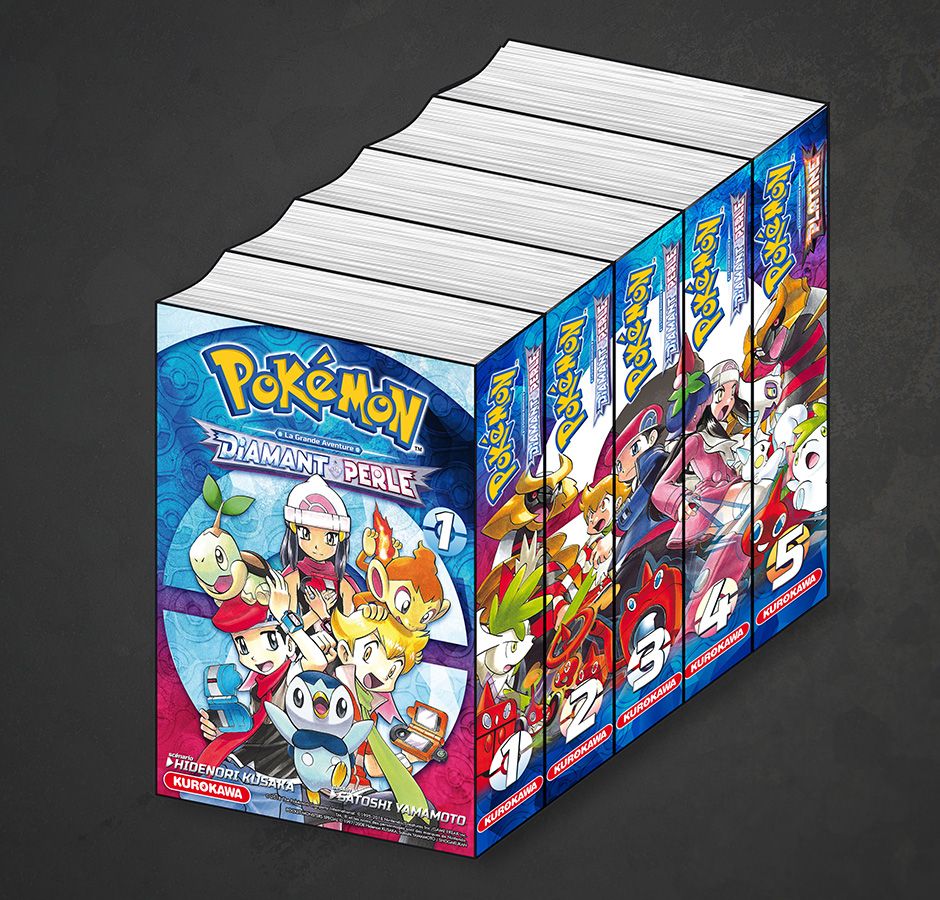 Pokemon Diamant Perle 5tomes 3D