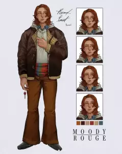 Moody rouge ronand.