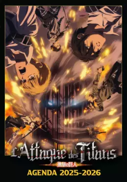 Manga - Manhwa - Agenda scolaire 2025-2026 L'attaque des Titans