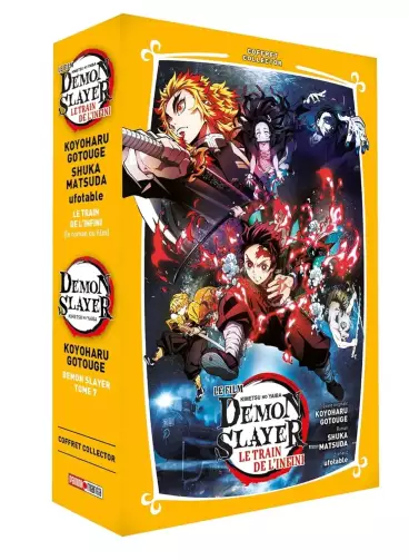 Manga - Manhwa - Demon Slayer - Coffret T7 + Roman Jeunesse T3