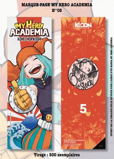 Manga - Manhwa - Marque-pages - Bulle en Stock - Série My Hero Academia Vol.4