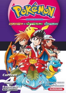 manga - Pokémon - la grande aventure - Rouge feu et Vert feuille / Emeraude - Coffret
