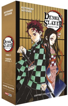 Manga - Manhwa - Demon Slayer - Coffret T21 + Fanbook